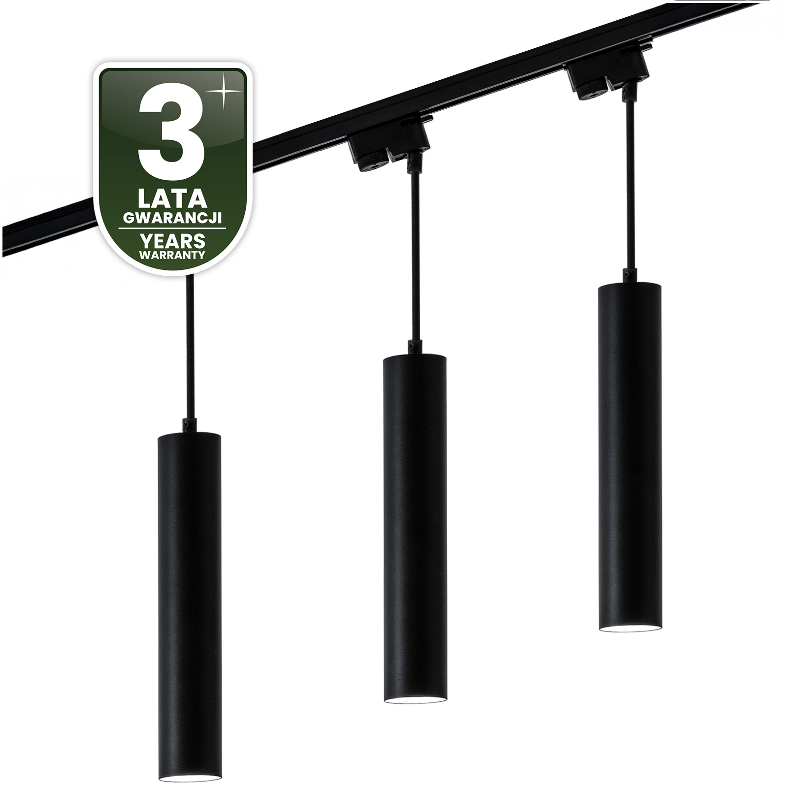 Zestaw Szyna Oświetleniowa Szynoprzewód 1m + 3x Reflektor Szynowy Soplo GU10 Czarny LUMILED - czwarta cecha produktu