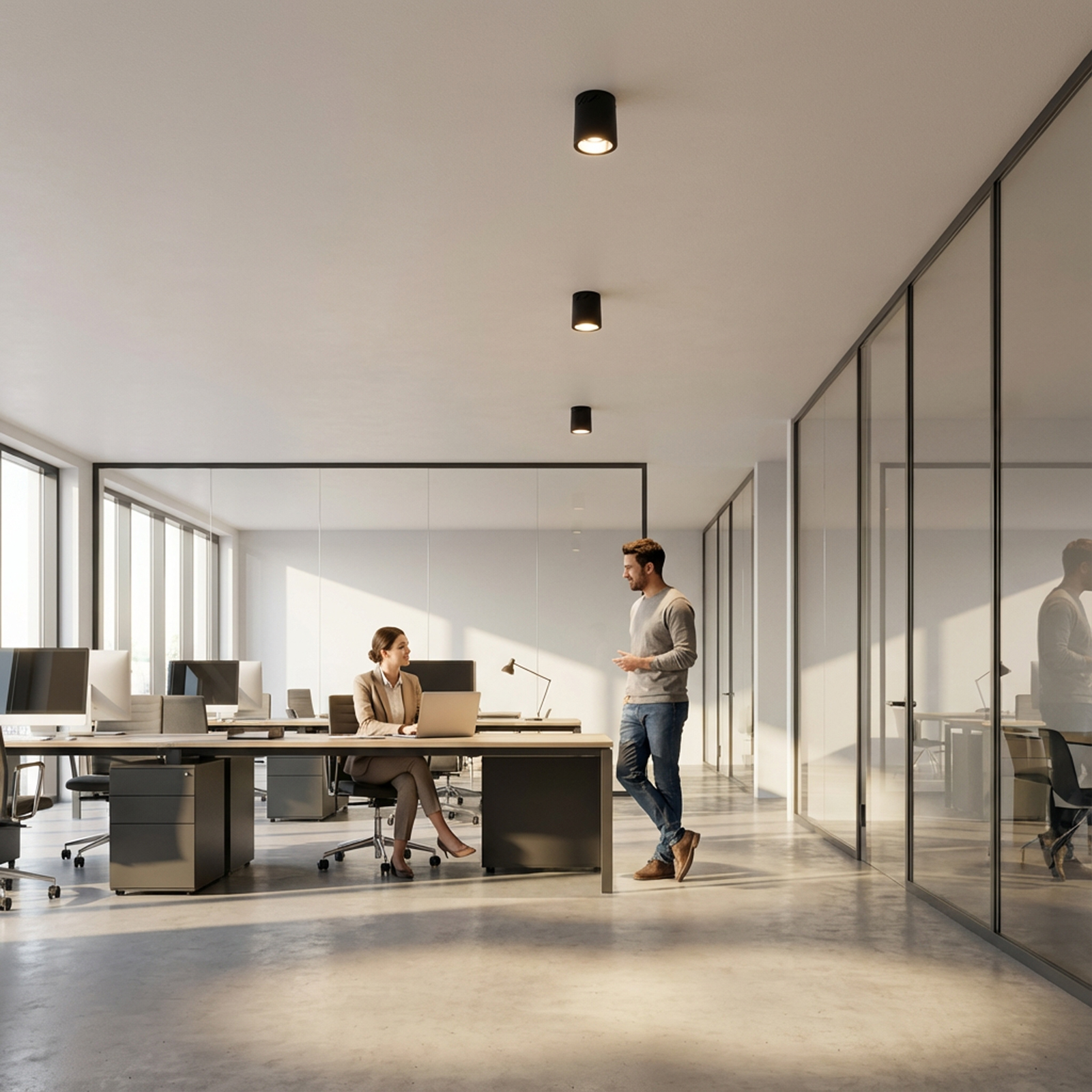 Oprawa Sufitowa Natynkowa Stała Okrągła APUS 10 Spot TUBA Czarna E27 - obszar zastosowań