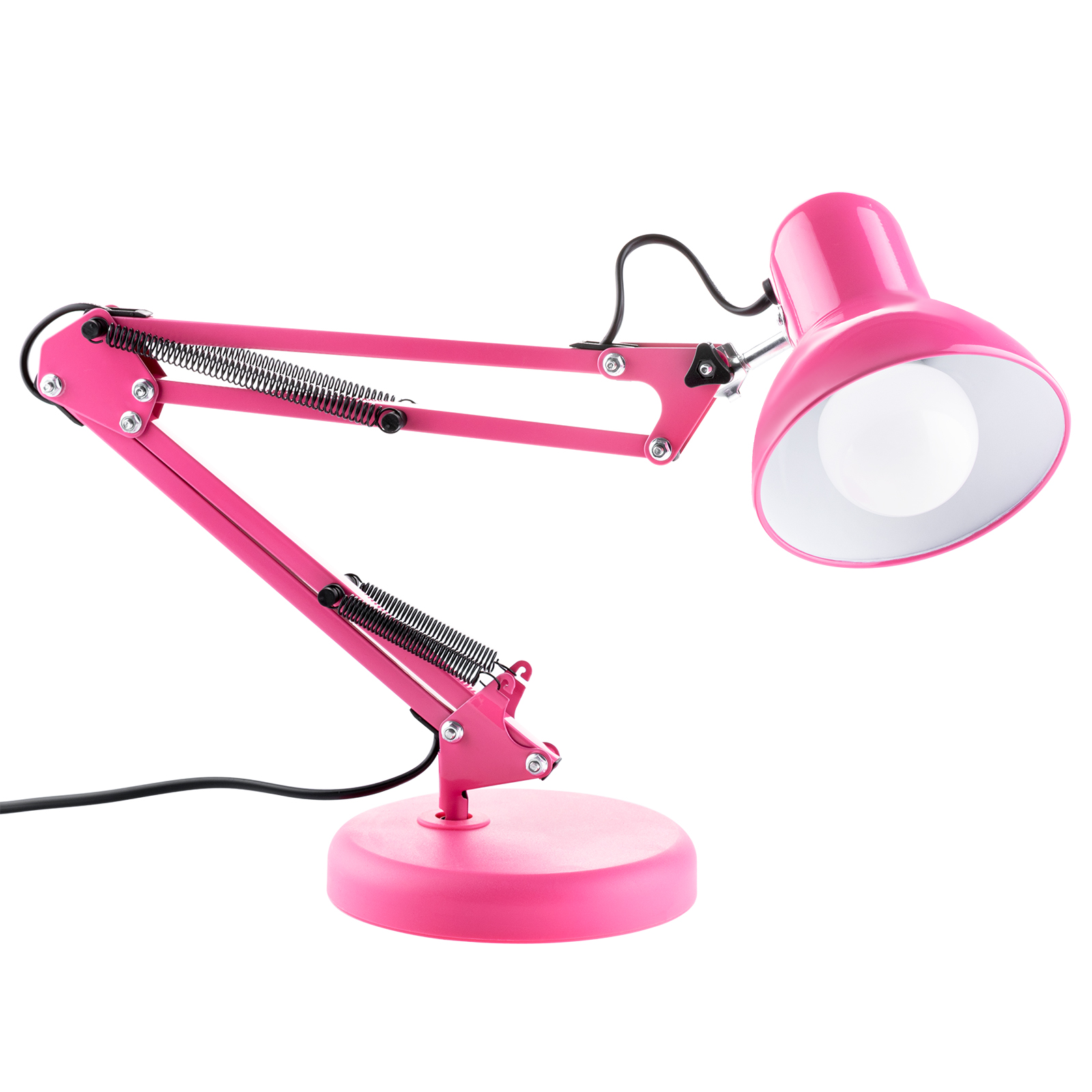 Lampka Biurkowa Kreślarska Stołowa E27 TOBI Różowa Lumiled + uchwyt na blat - pierwsza cecha produktu
