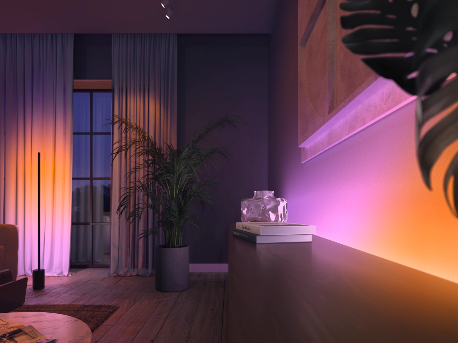 Taśma LED Pasek NEON Przedłużenie 1m 12.3W 1000lm IP20 White and Color Ambiance RGB + TW Biała Inteligentna SMART Zigbee Bluetooth LightStrip Gradient Philips HUE - obszar zastosowań