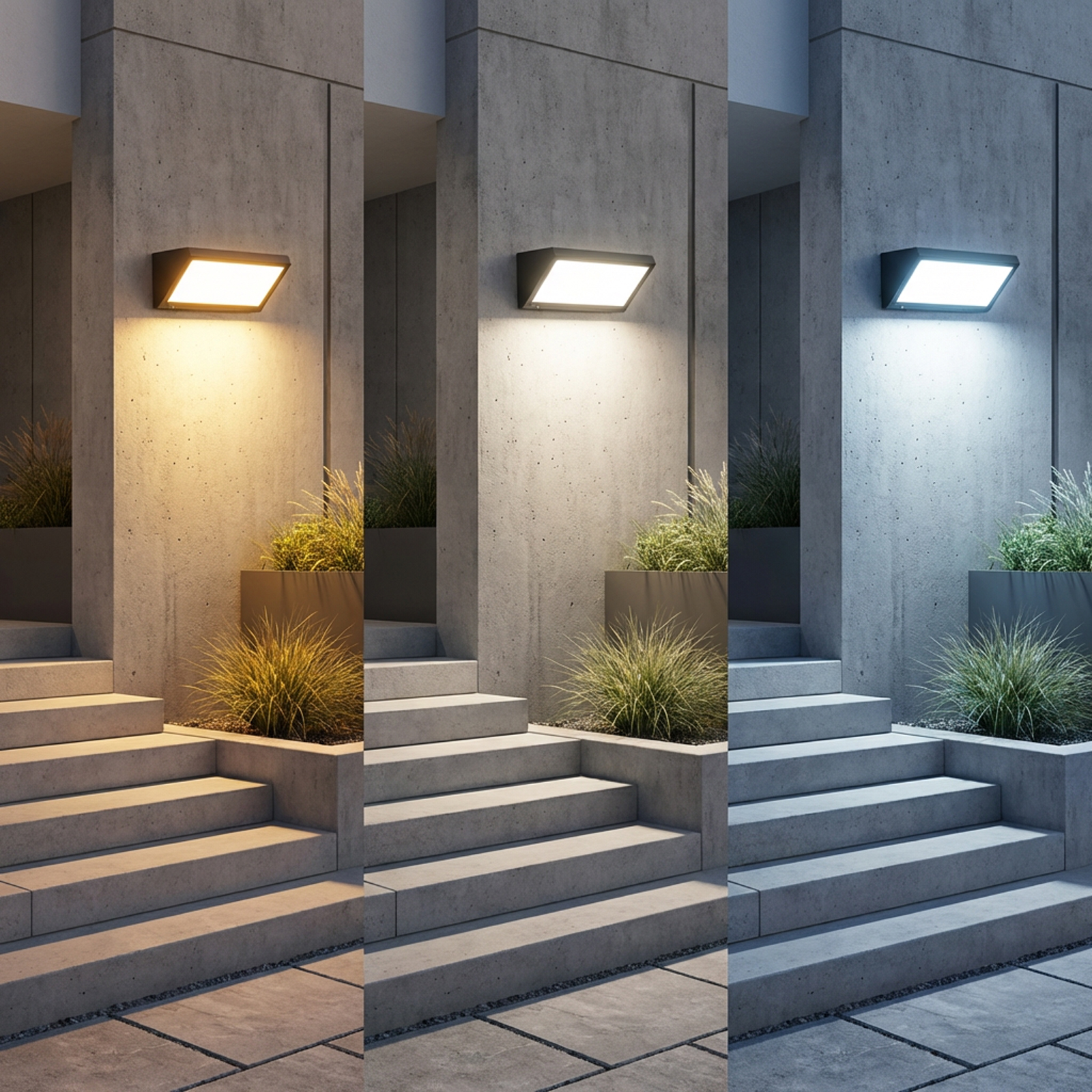 Lampa Ogrodowa Zewnętrzna Kinkiet Elewacyjny CCT 20W LED IP44 MAVIS LUMILED - pierwsza cecha produktu
