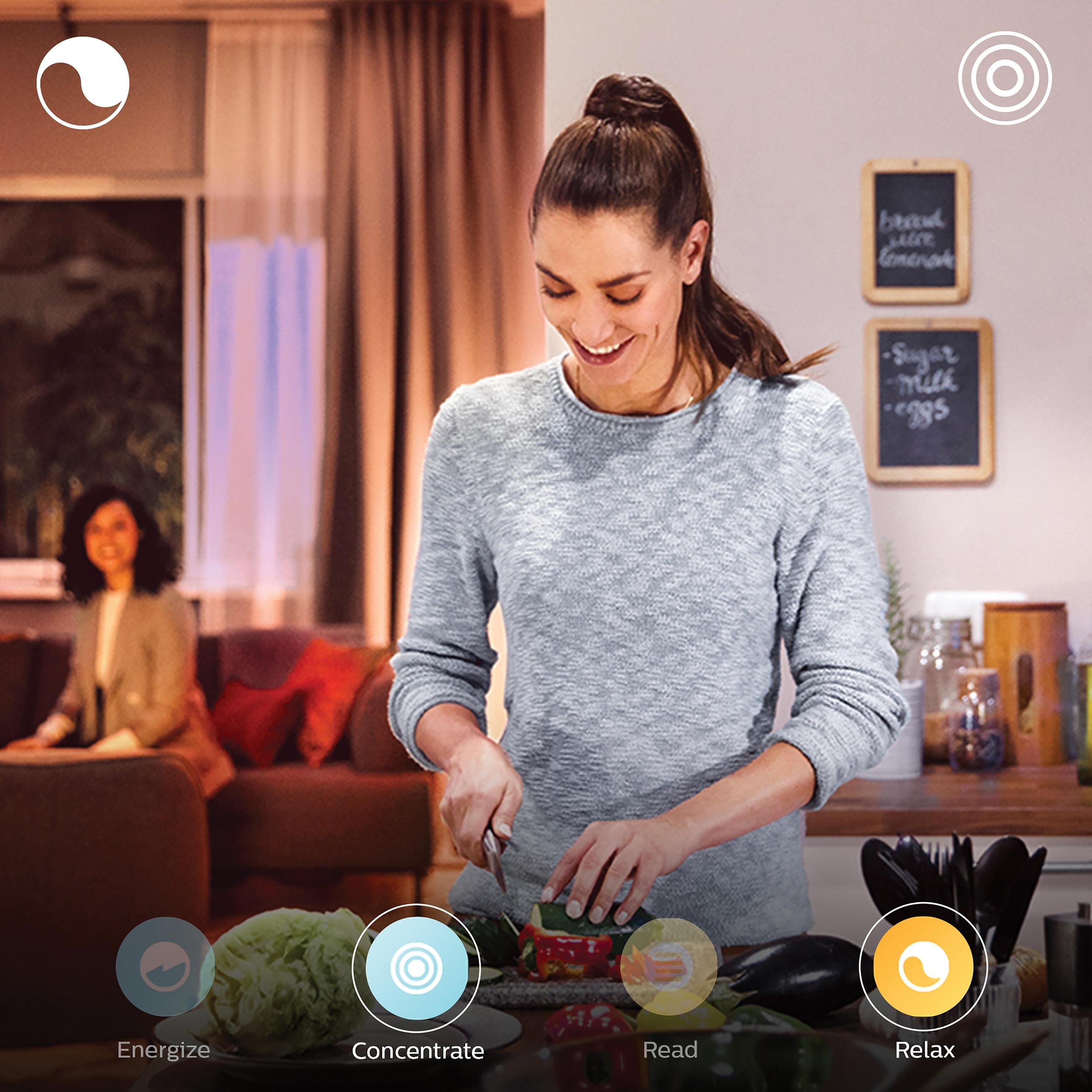 Żarówka LED E27 A60 11W = 75W 1100lm 2000-6500K CCT + RGB SMART Inteligentna Bluetooth ZigBee White and Color Ambiance Philips HUE - druga cecha produktu