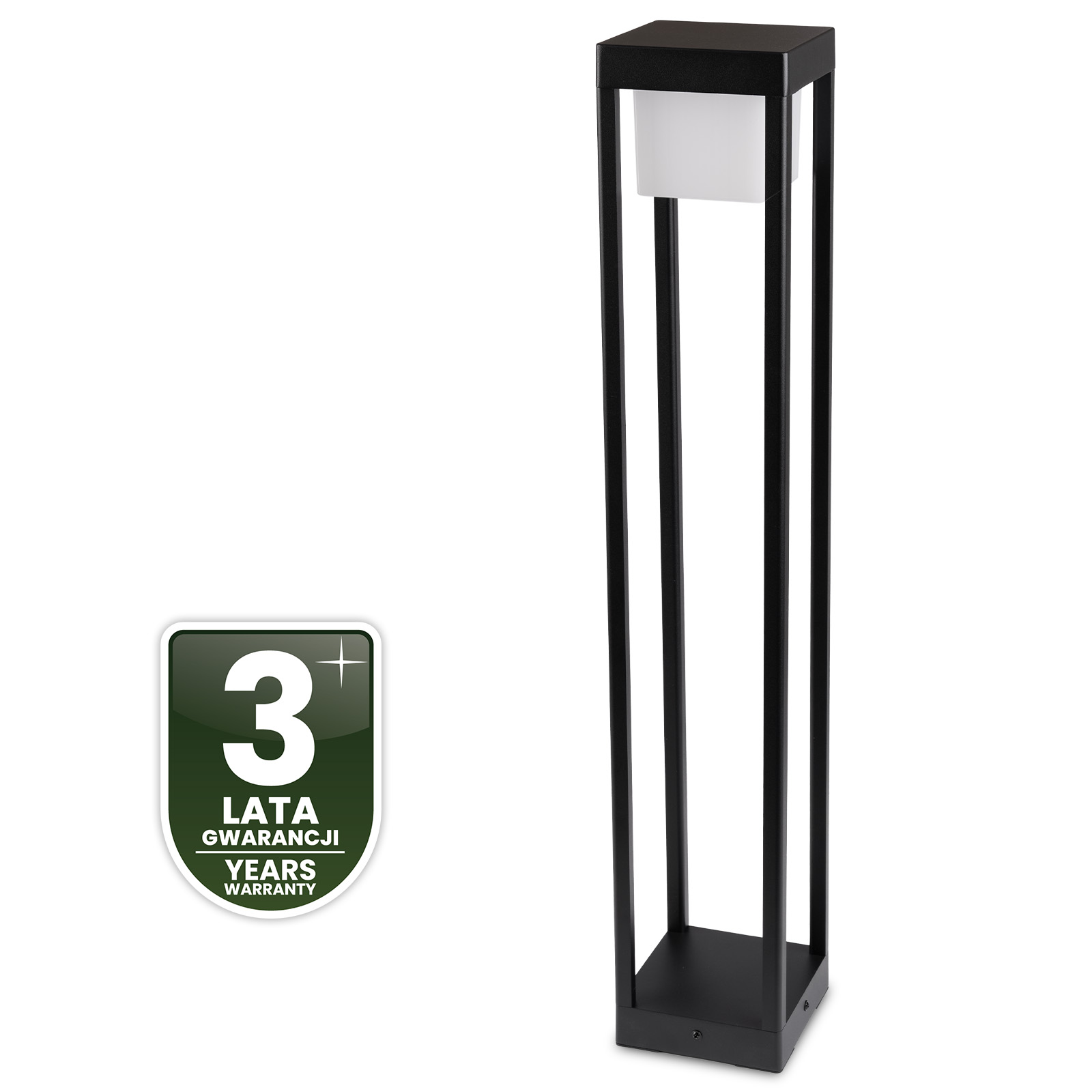 Lampa Ogrodowa Słupek Zewnętrzny Stojący LED 12W 3000K 80cm Czarny QUERCUS LUMILED - czwarta cecha produktu
