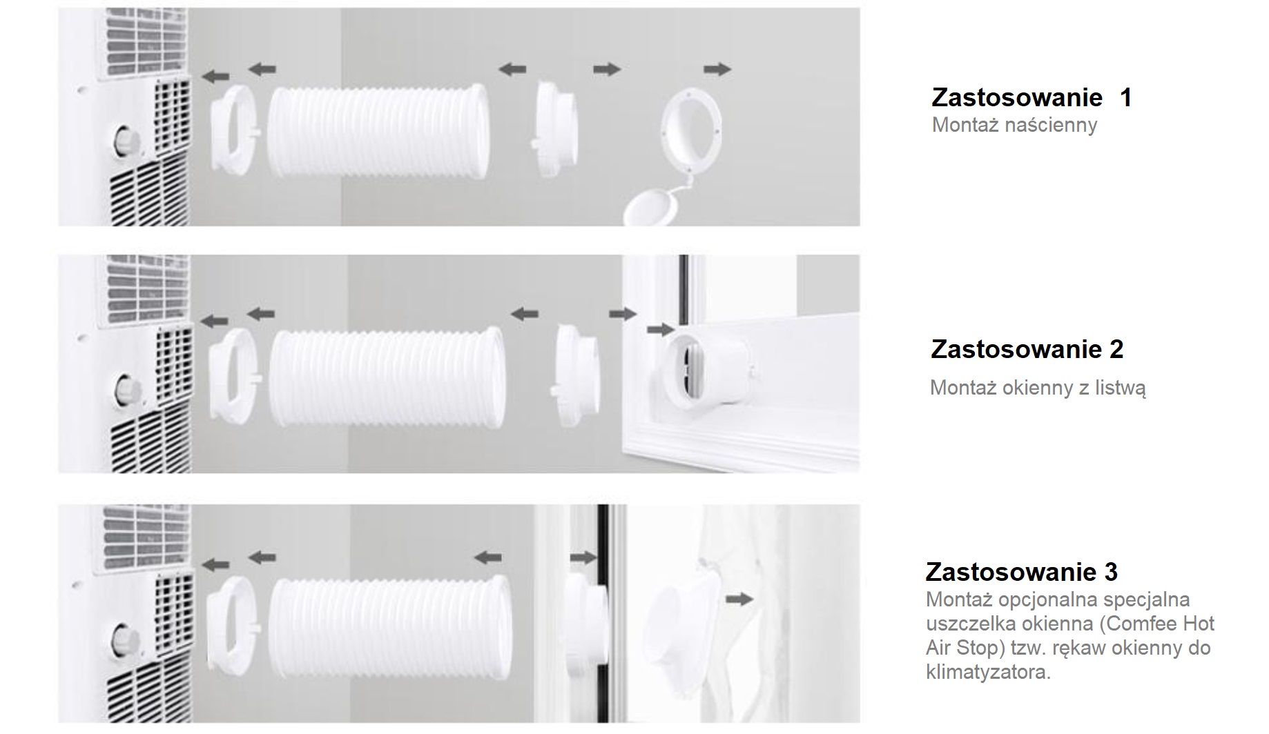 Klimatyzator przenośny OSUSZACZ MIDEA z WiFi 25m2 Comfee EASY COOL 2.0