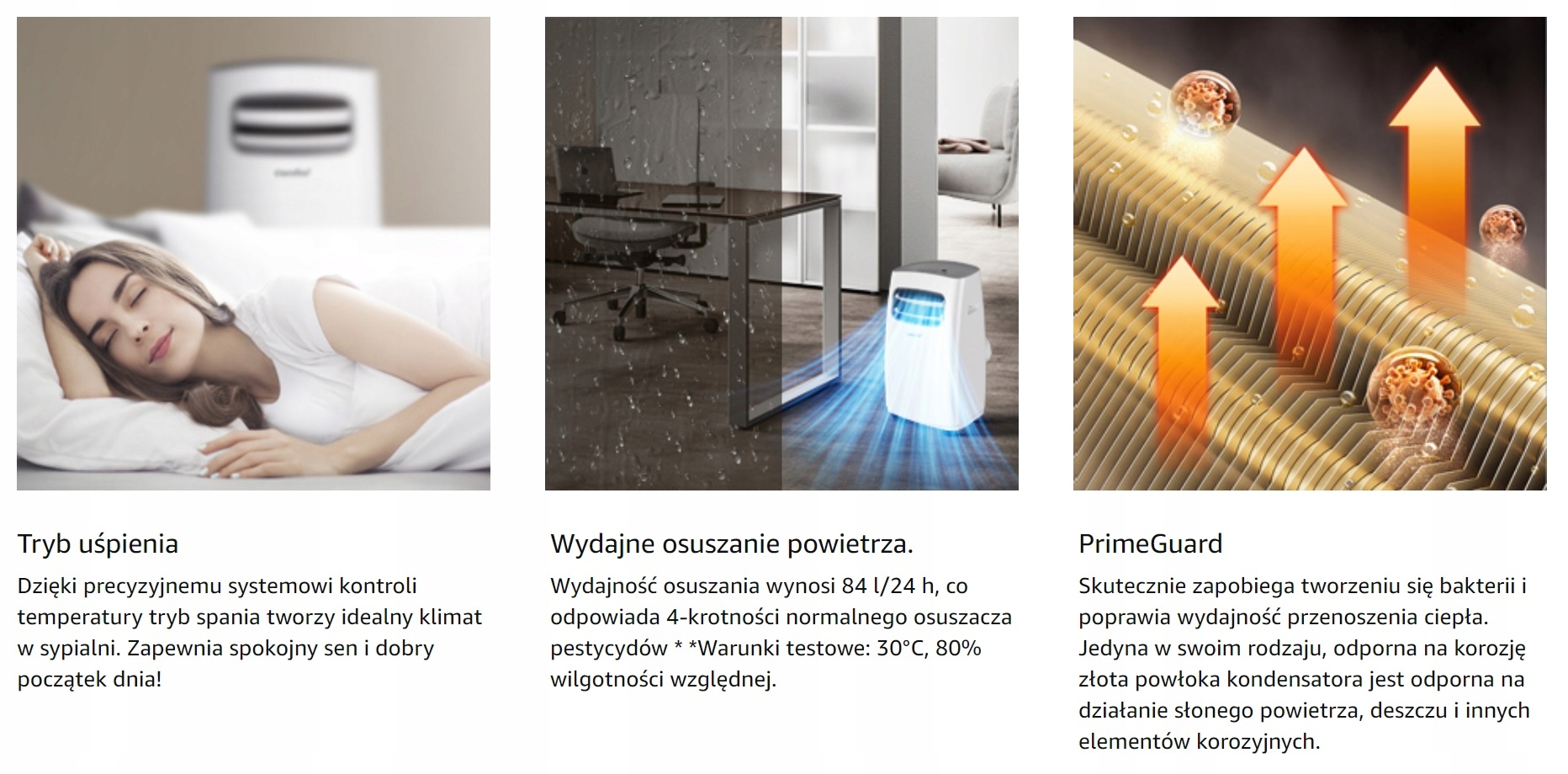 Klimatyzator przenośny OSUSZACZ MIDEA z WiFi 41 m² Comfee MPPF1-12CRN7