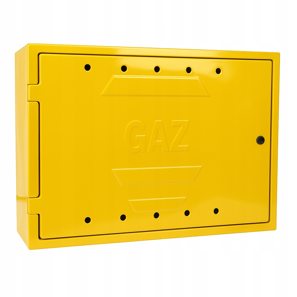 Szafka PUNKT GAZOWY 600x800x250mm ŻÓŁTA POZIOMA na dwa GAZOMIERZE żółta