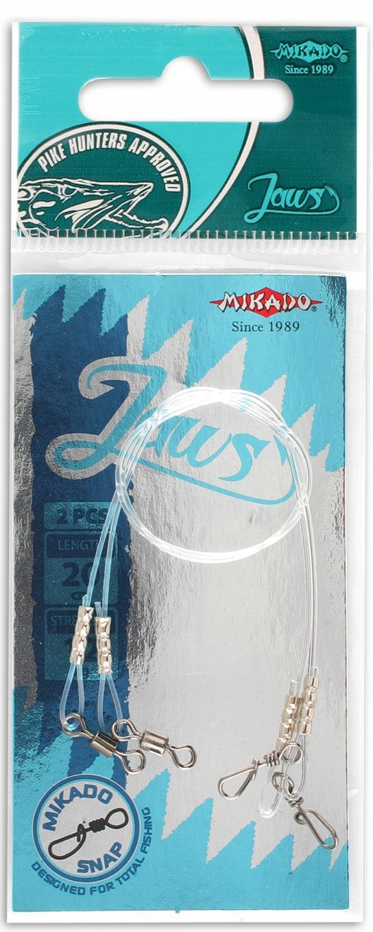 Przypon Fluorocarbonowy Jaws Medium 25cm 12kg