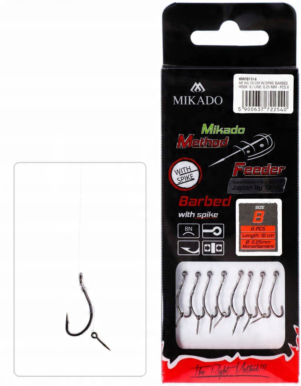 Przypon method feeder mikado z igłą 8 0.25 maruseigo