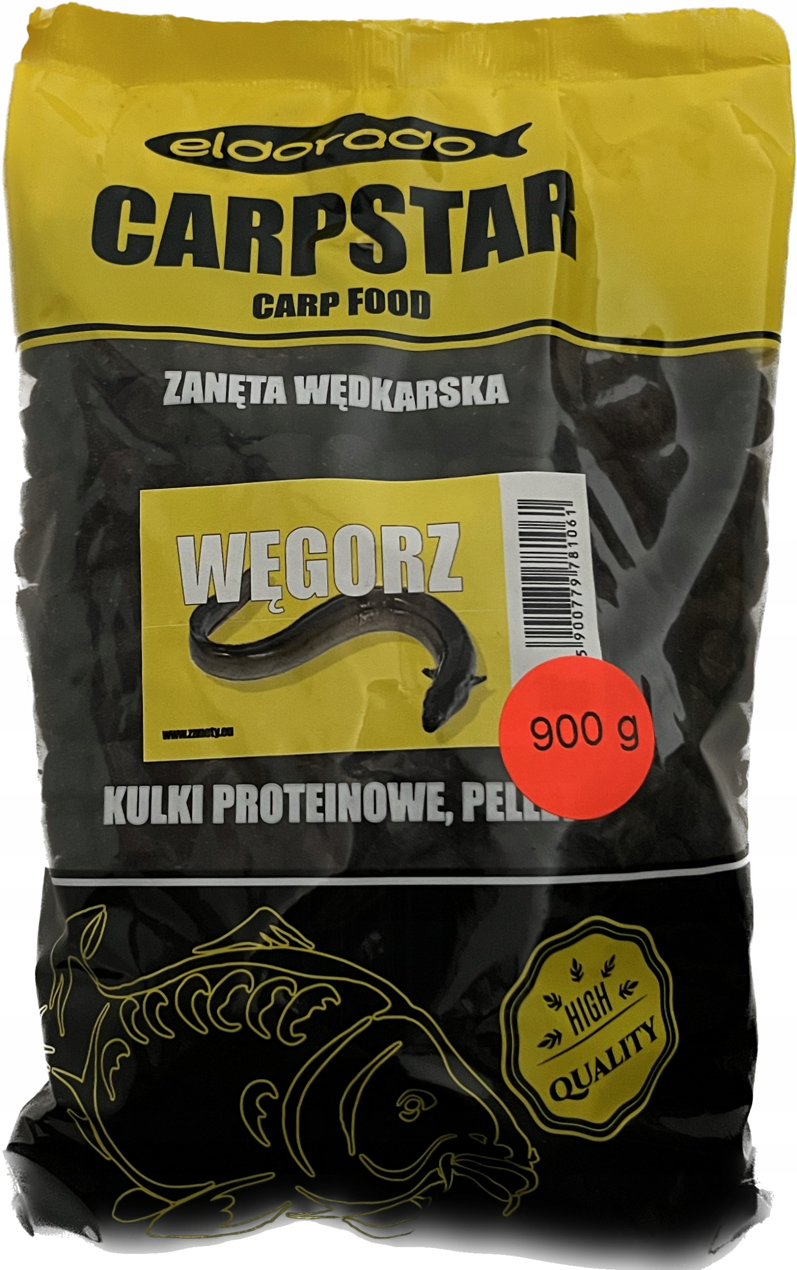 Zanęta Pellet Węgorz 12m 900g