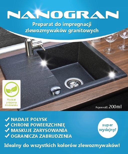 Nanogran IMPREGNAT do zlewu zlewozmywak granitowy