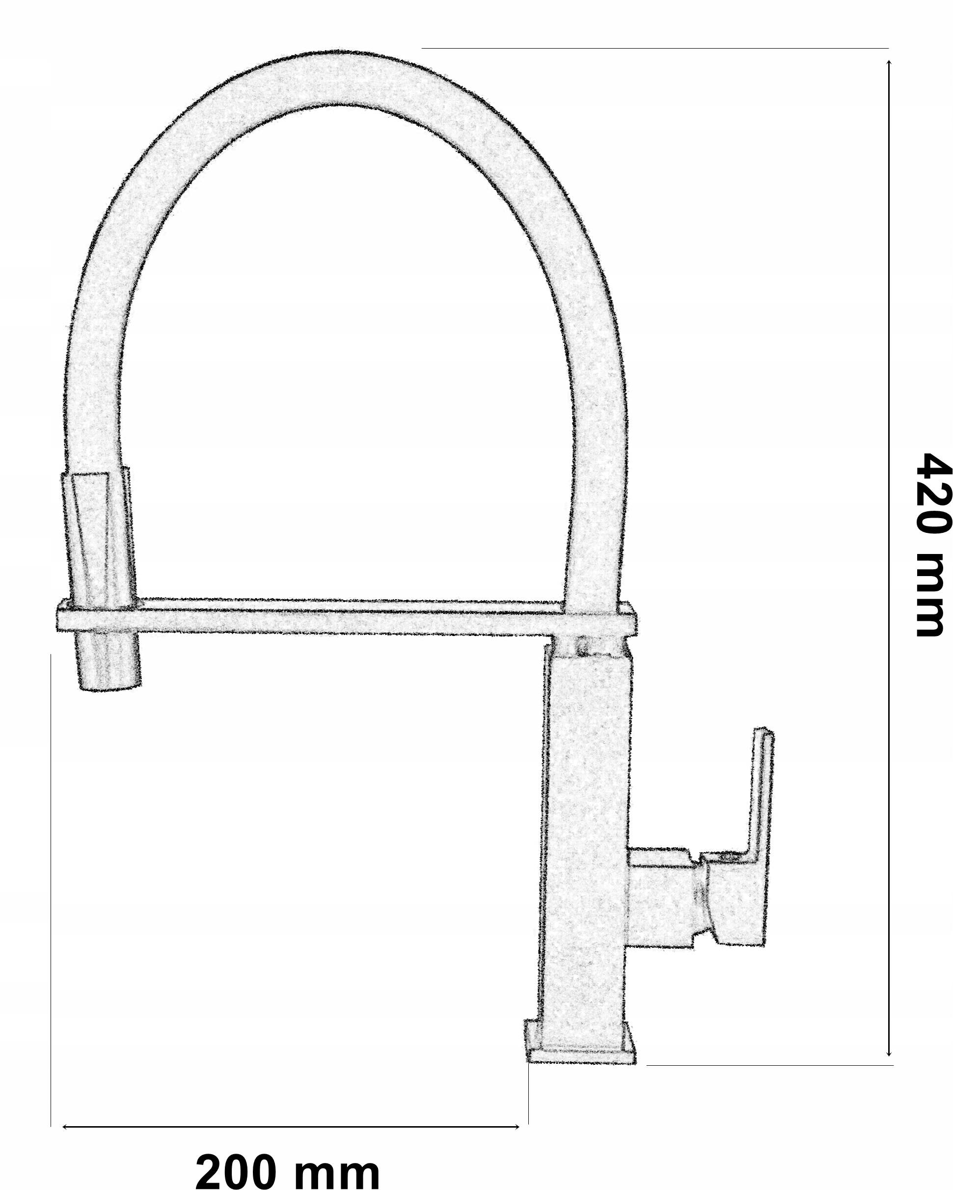 zestaw Bateria kuchenna giętka CZARNA + dozownik Q