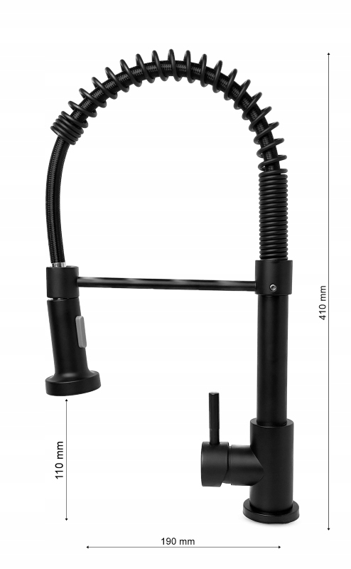 bateria kuchenna sprężyna czarna