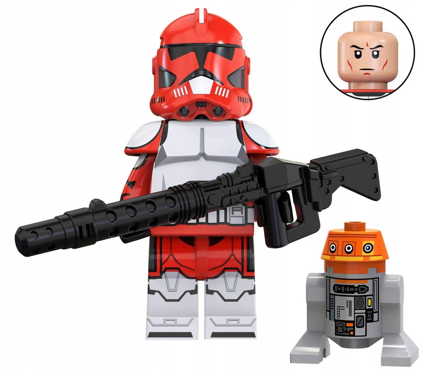 Klocki Commander Fox C1-10P Astromech Figurka Star Wars Klon