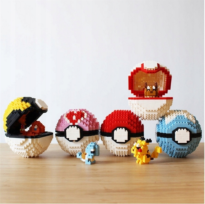 Pokeball TIMER BALL Klocki DIGLETT Figurka Pokemon BOX Kula