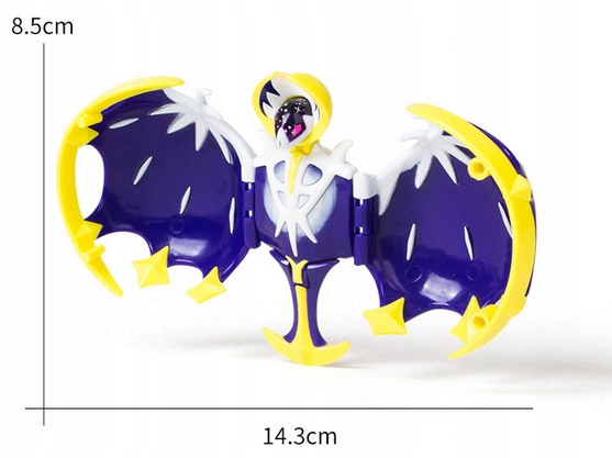 Figurka Pokemon LUNALA Pokeball Clip BOX Składana Figurka Pokemony