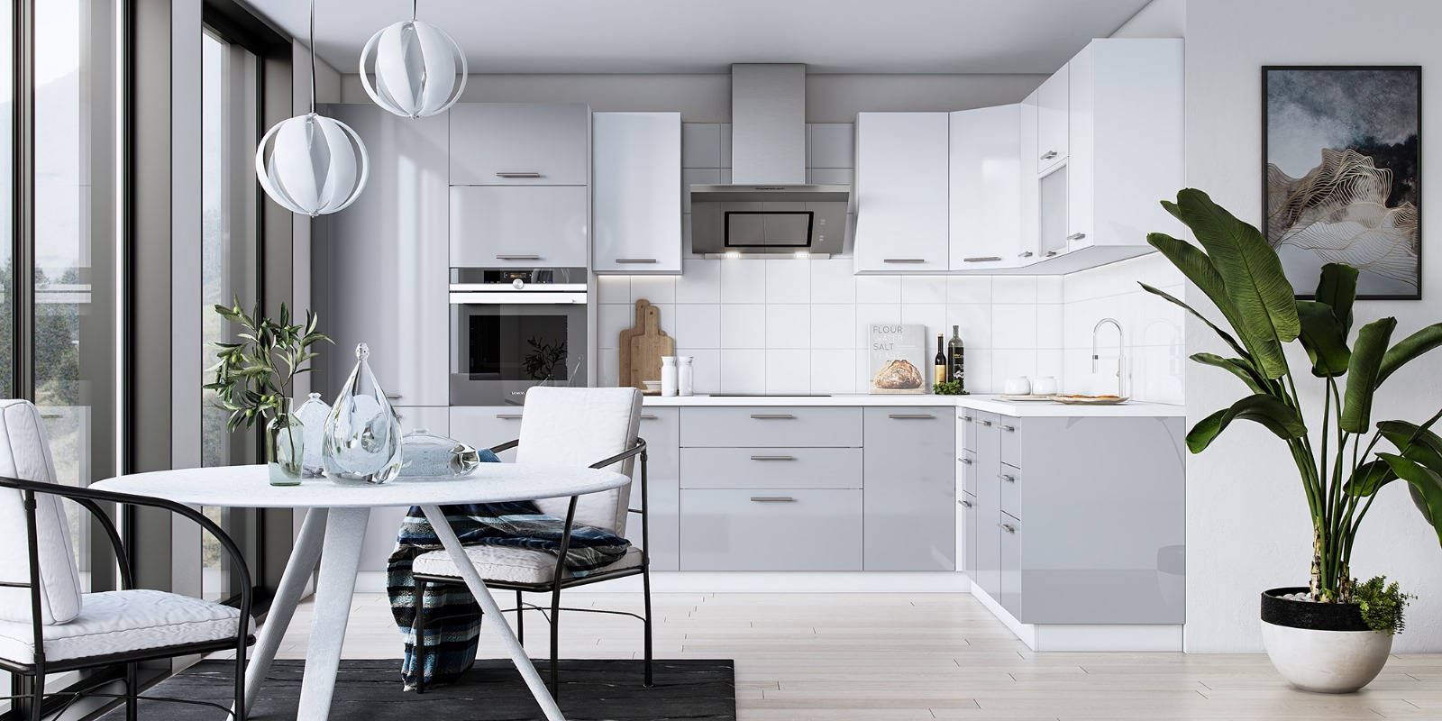 BELLA G-45/72 SZAFKA GÓRNA FRONT: POPIELATY POŁYSK