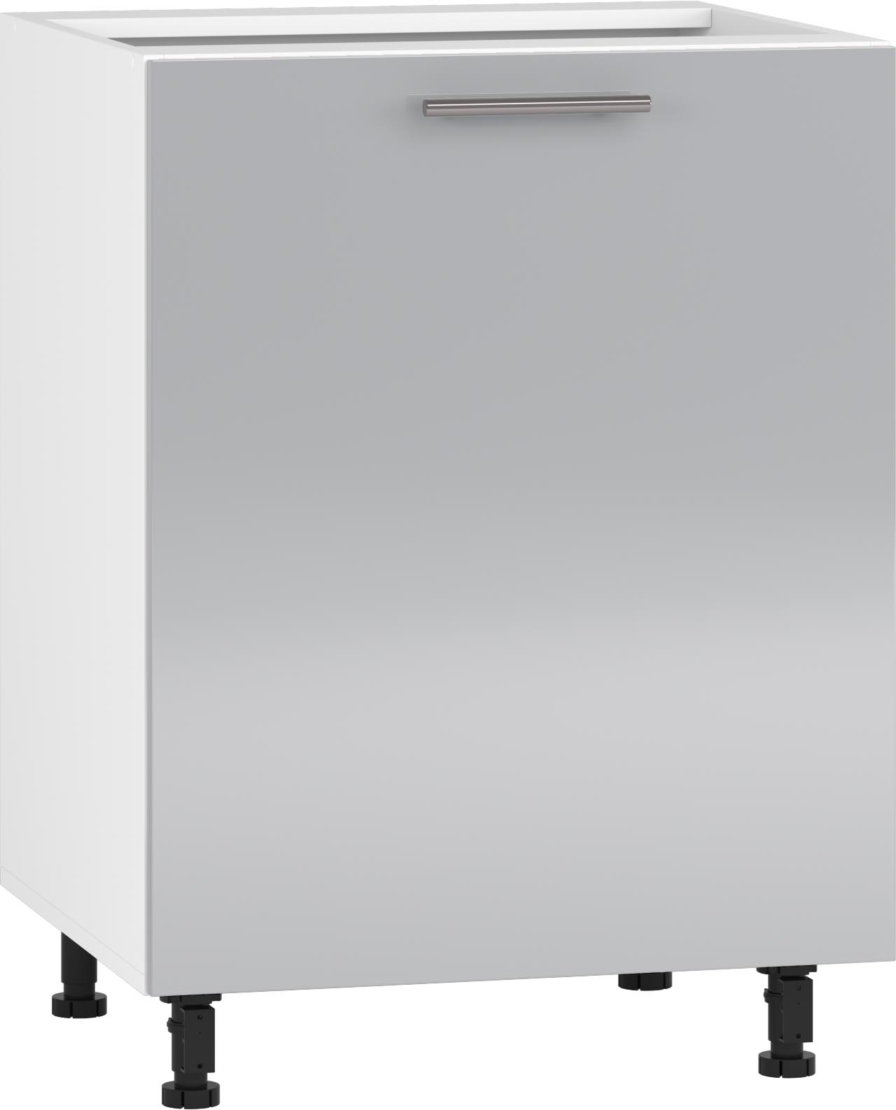 BELLA D-60/82 SZAFKA DOLNA FRONT: JASNY POPIEL POŁYSK