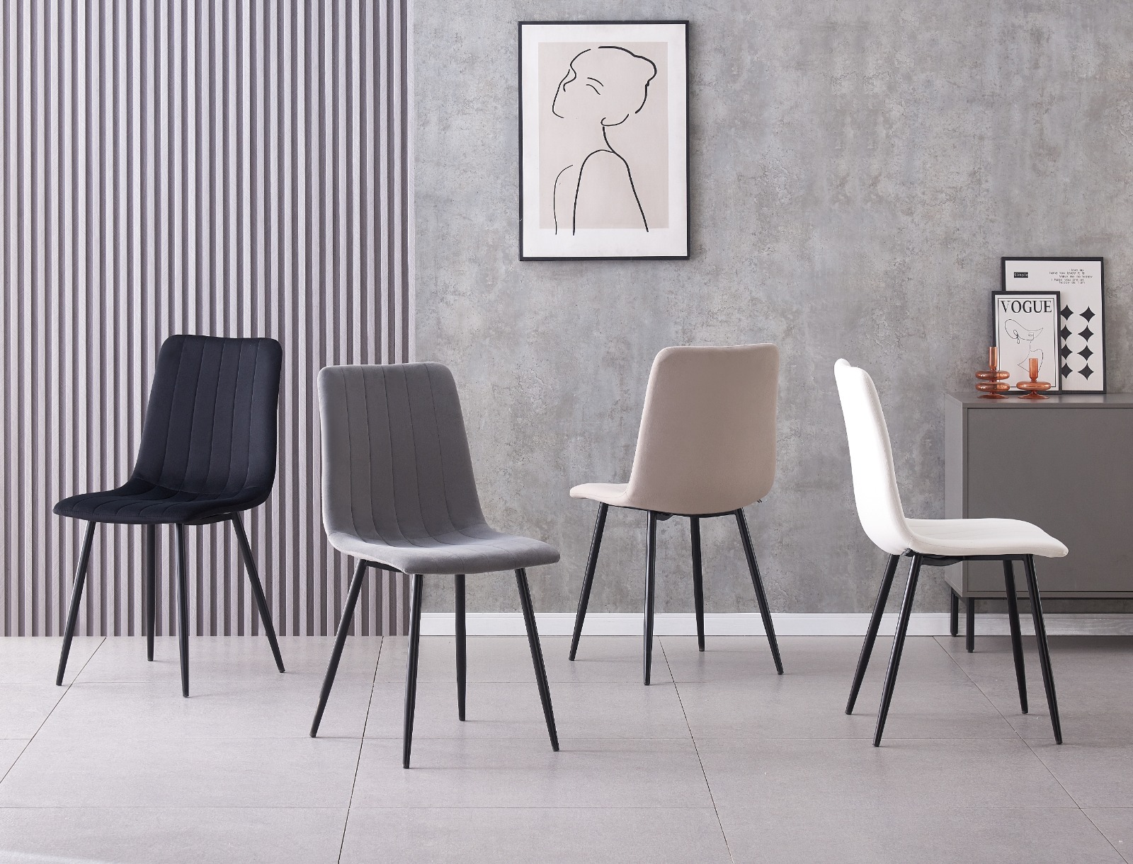 IRIS KRZESŁO TAPICEROWANE ECRU WELUR