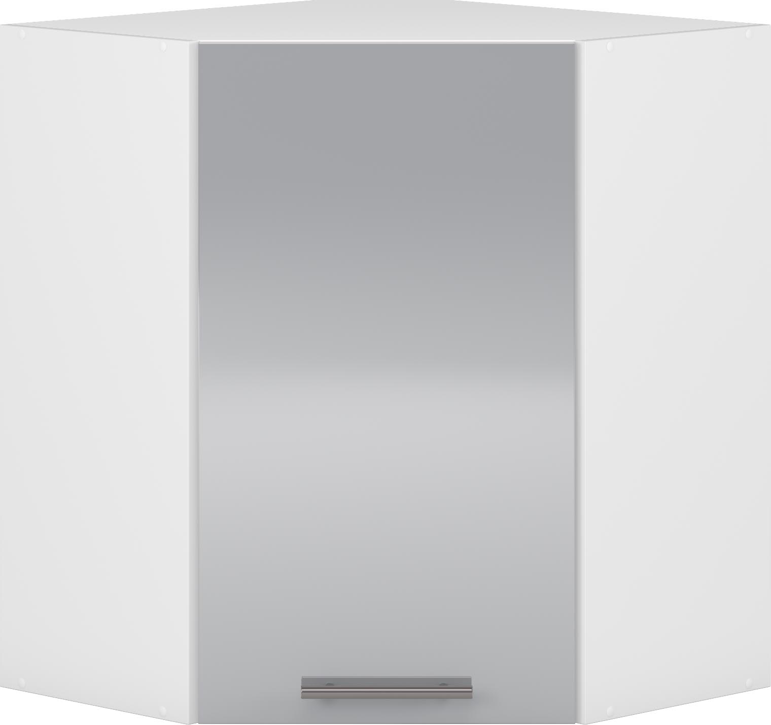 BELLA GN-60/72 SZAFKA GÓRNA NAROŻNA FRONT: JASNY POPIEL POŁYSK