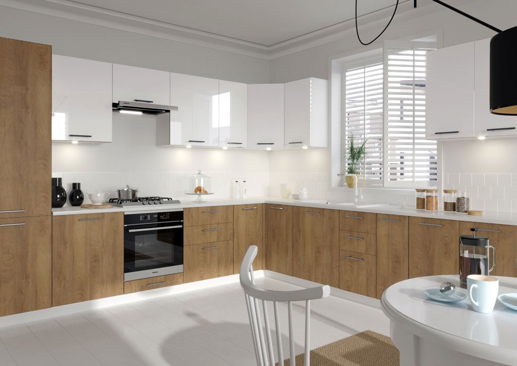 BELLA DK-80/82 SZAFKA ZLEWOZMYWAKOWA FRONT: BIAŁY POŁYSK