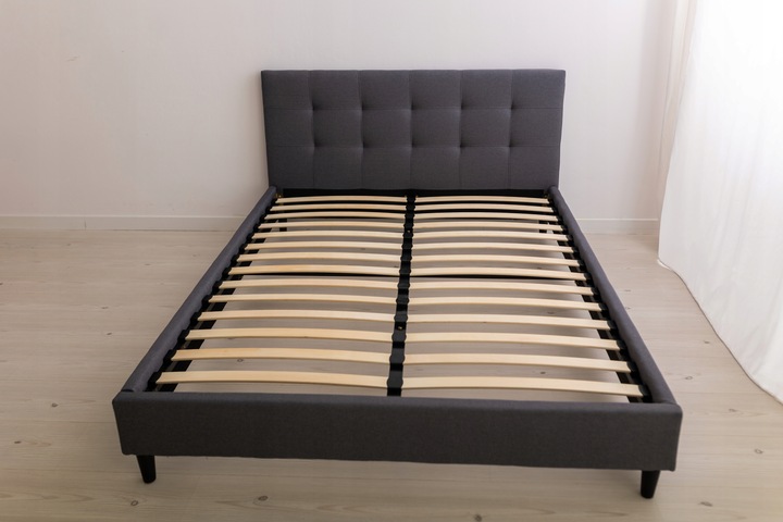 NERI  160X200 ŁÓŻKO TAPICEROWANE SZARE