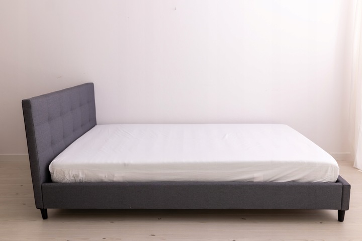 NERI  160X200 ŁÓŻKO TAPICEROWANE SZARE