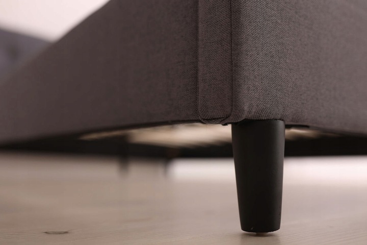 NERI  160X200 ŁÓŻKO TAPICEROWANE SZARE