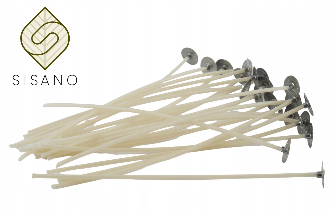 Knot do świec bawełniany 18N, 100 sztuk, 15 cm