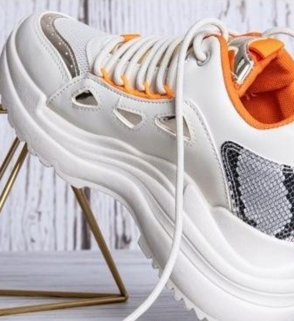 Damskie Sneakersy Na Koturnie r.38