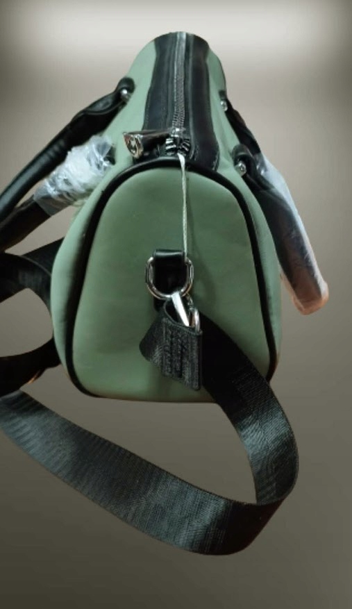 Torebka MISS MODA mała ZIELEŃ POJEMNA długi pasek, KHAKI NOWOŚĆ