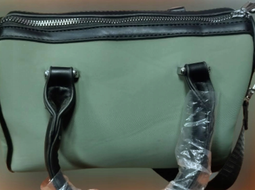 Torebka MISS MODA mała ZIELEŃ POJEMNA długi pasek, KHAKI NOWOŚĆ