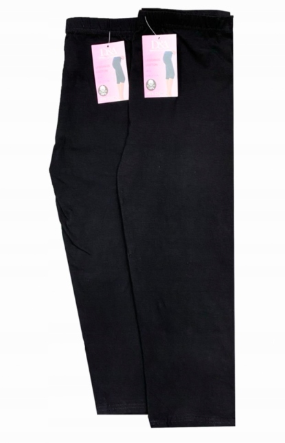 SPODNIE RYBACZKI 3/4 GETRY POLSKIE legginsy Z BAWEŁNĄ Czarne 6/7XL