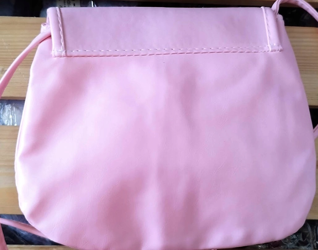 Torebka listonoszka skóra ekologiczna PINK