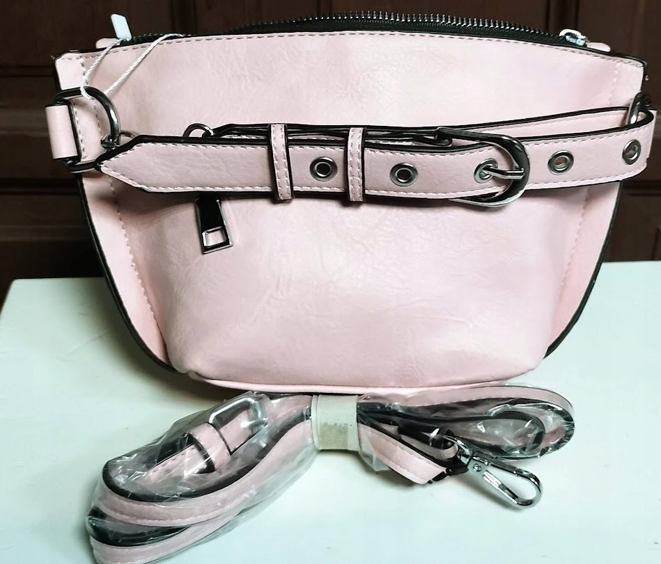 Torebka mała długi pasek PDROWY RÓŻ NOWOŚĆ