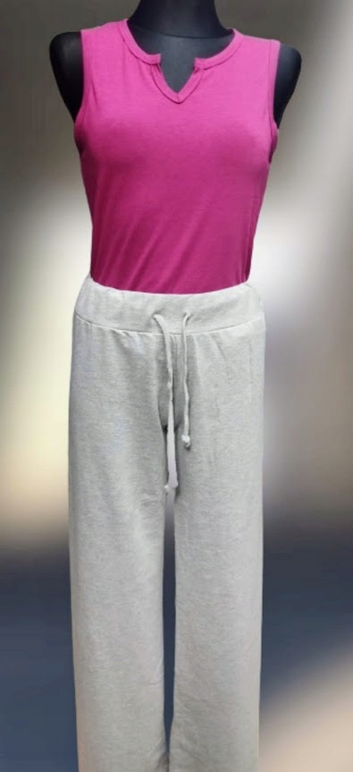 Dres damski KOMPLET modny 3 części L/XL szary z fioletem