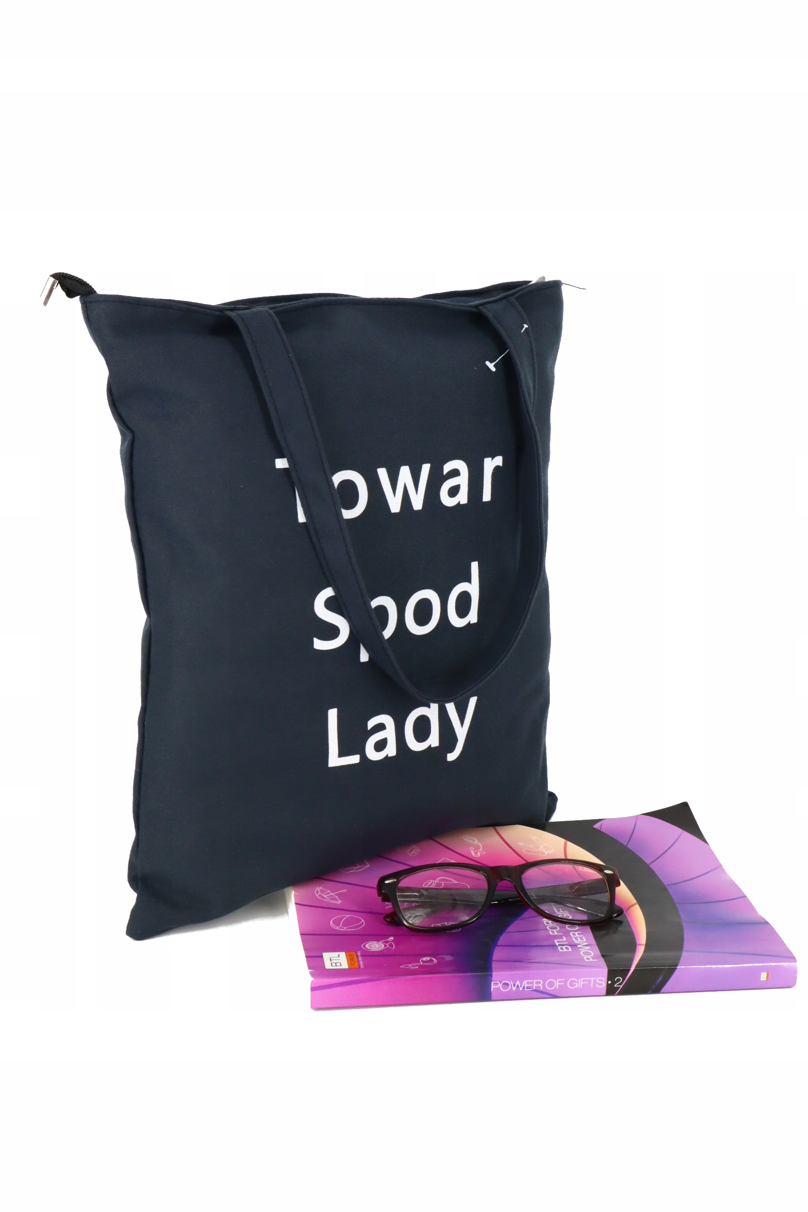 Torba SHOPPERKA z napisem ,, Towar spod lady''