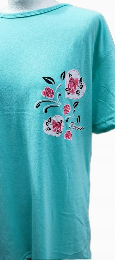 Piżama z Bawełny Komplet Koszulka Spodenki r. L