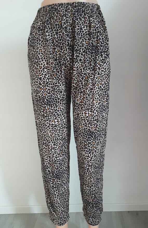 SPODNIE ALLADYNKI DAMSKIE LUZNE KOLOROWE MODNE Z KIESZENIAMI L/3XL