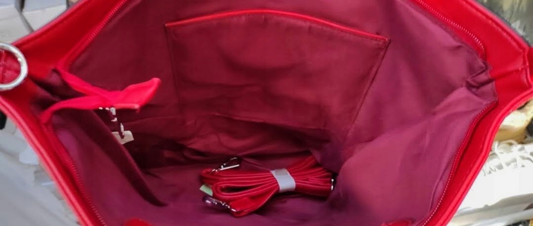 Torebka damska EKO SKÓRA pojemna pomieści A4 długi pasek w komplecie