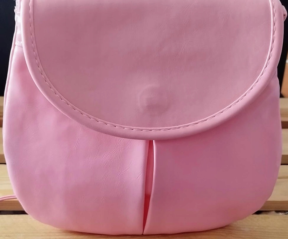 Torebka listonoszka skóra ekologiczna PINK