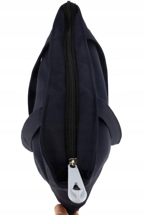 TOREBKA TORBA CZARNA materiałowa Z zabawnym napisem ,TOWAR SPOD LADY''