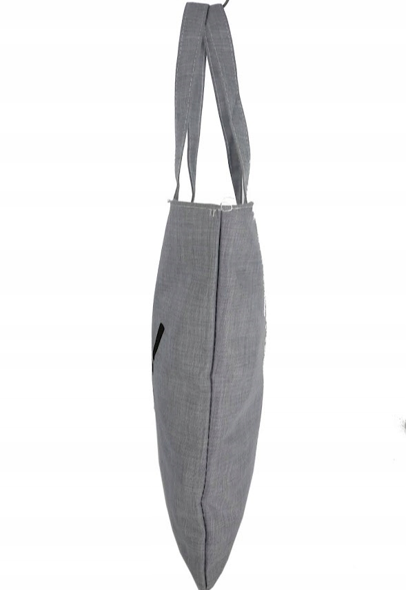 TORBA torebka z napisem KRÓLOWA SHOPPINGU szara pojemna