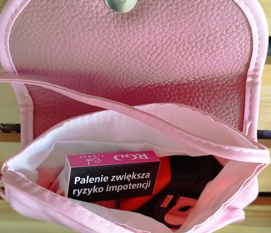 Torebka listonoszka skóra ekologiczna PINK