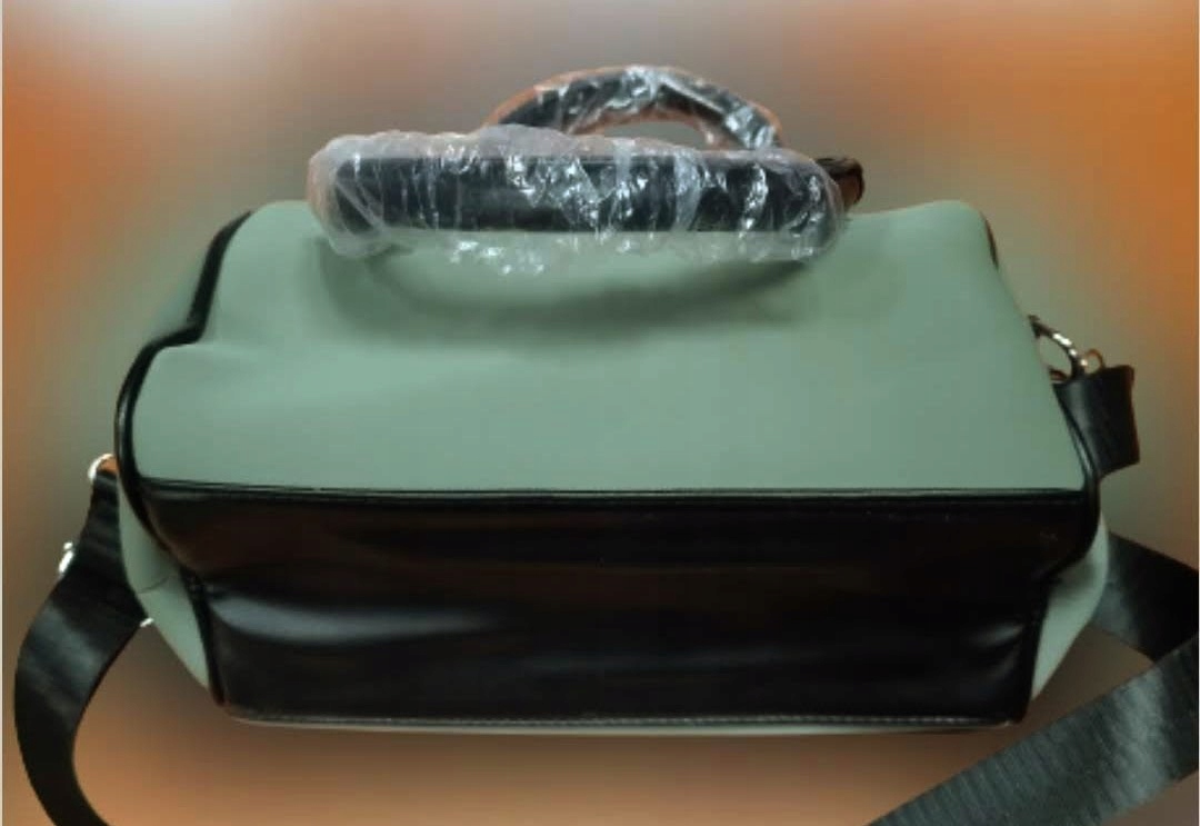 Torebka MISS MODA mała ZIELEŃ POJEMNA długi pasek, KHAKI NOWOŚĆ