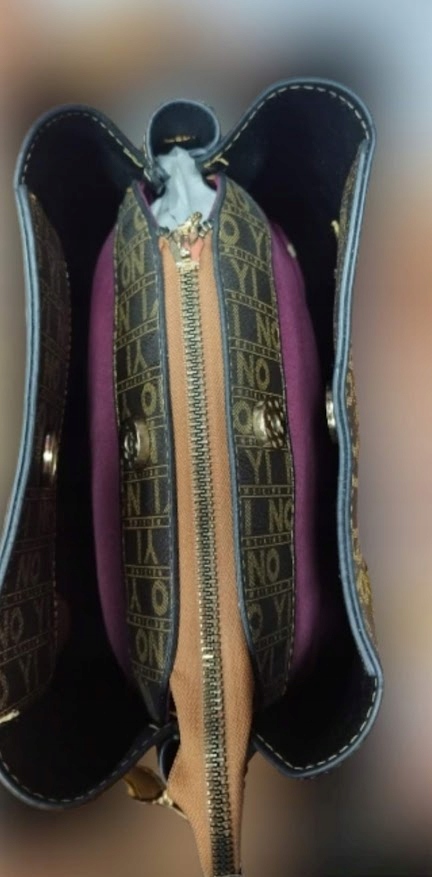 Torebka damska TORBA modna , brązowa pojemna skóra eko, długi pasek