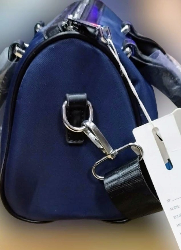 Torebka MISS MODA mała POJEMNA długi pasek, GRANATOWA NOWOŚĆ