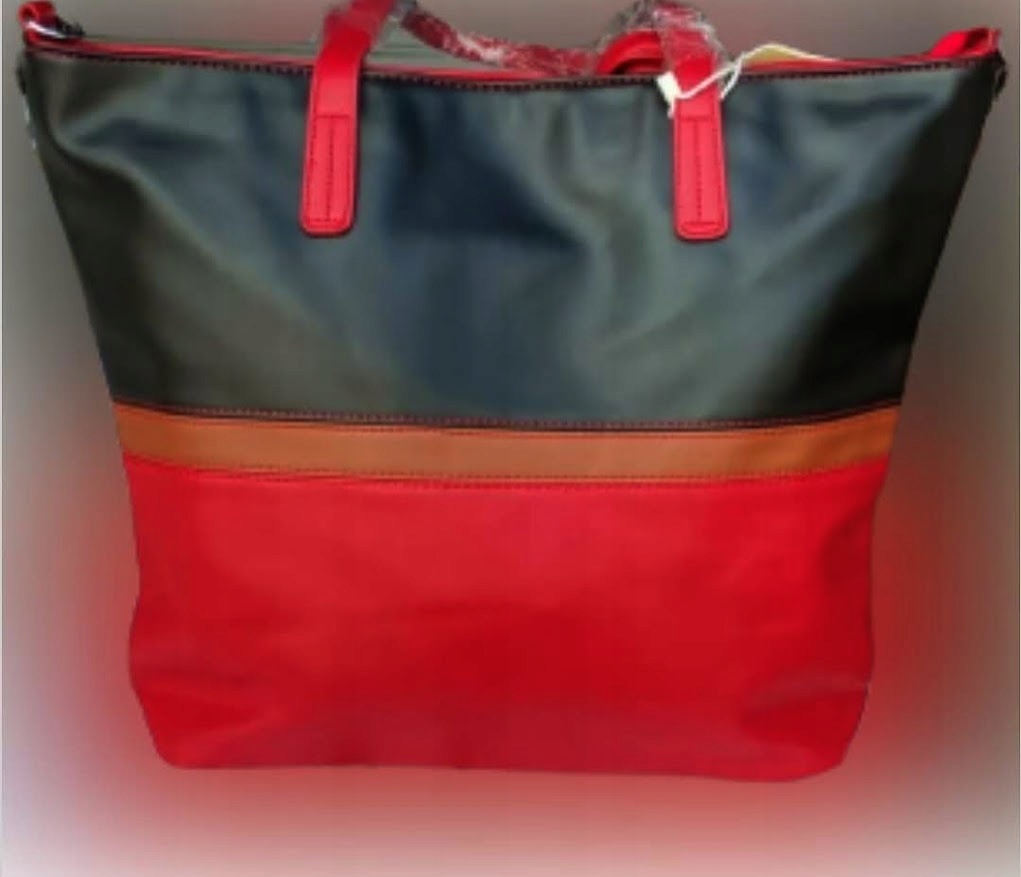 Torebka damska EKO SKÓRA pojemna pomieści A4 długi pasek w komplecie