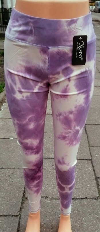 Legginsy Ombre LILIOWE z wysokim stanem r. L/XL