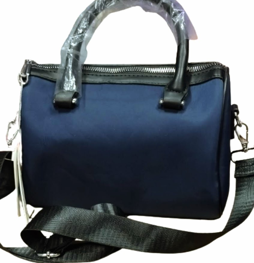 Torebka MISS MODA mała POJEMNA długi pasek, GRANATOWA NOWOŚĆ