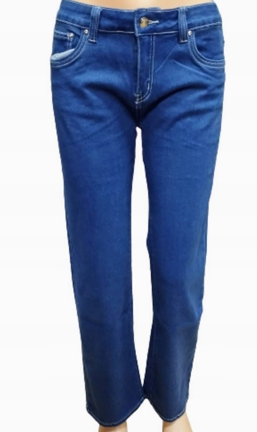 SPODNIE JEANSY plus size TRANG COLLECTION r 4XL(48) blue denim